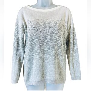 Lou & Grey Ombre Gradient Cotton Blend Sweater Women's Size XS